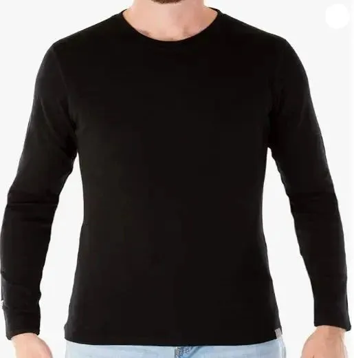 Men's Long Sleeve Merino Wool Thermal Shirt