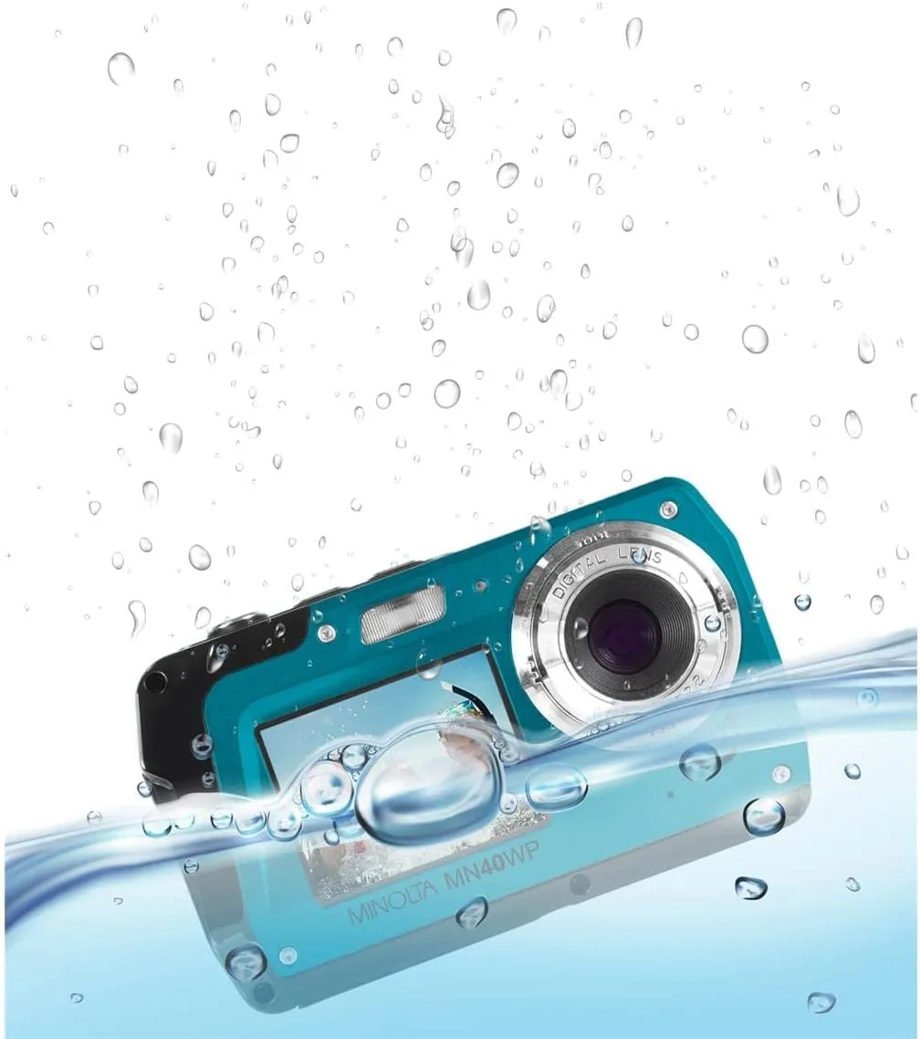 Minolta MN40WP Waterproof Dual-Screen Digital Camera