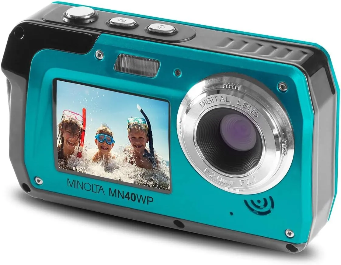 Minolta MN40WP Waterproof Dual-Screen Digital Camera