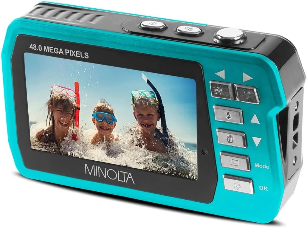 Minolta MN40WP Waterproof Dual-Screen Digital Camera