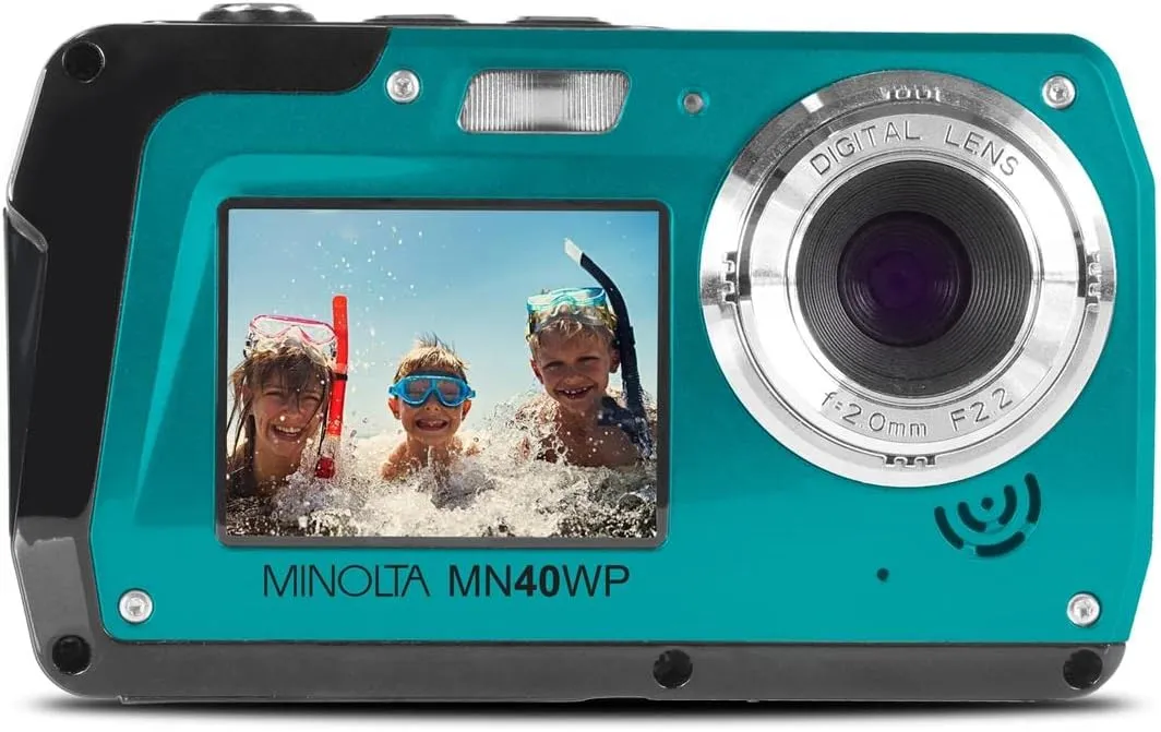 Minolta MN40WP Waterproof Dual-Screen Digital Camera