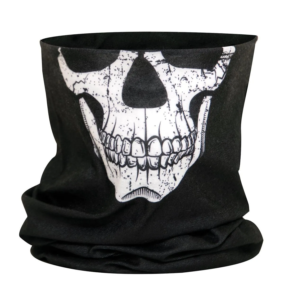 Motorcycle Riding Neck Gaiter and Face Covering - SKULL Print