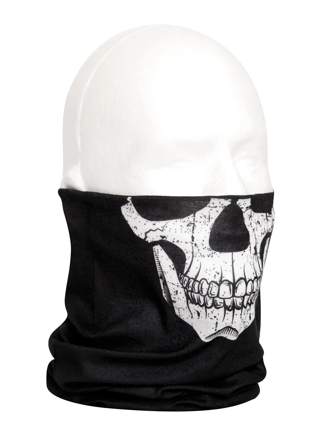 Motorcycle Riding Neck Gaiter and Face Covering - SKULL Print