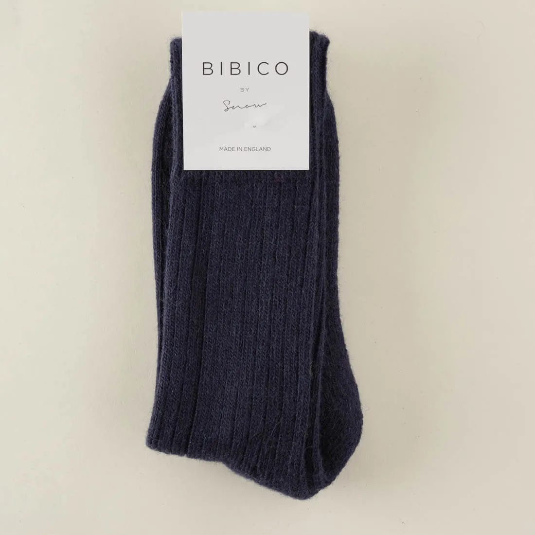 Navy Alpaca Walking Socks