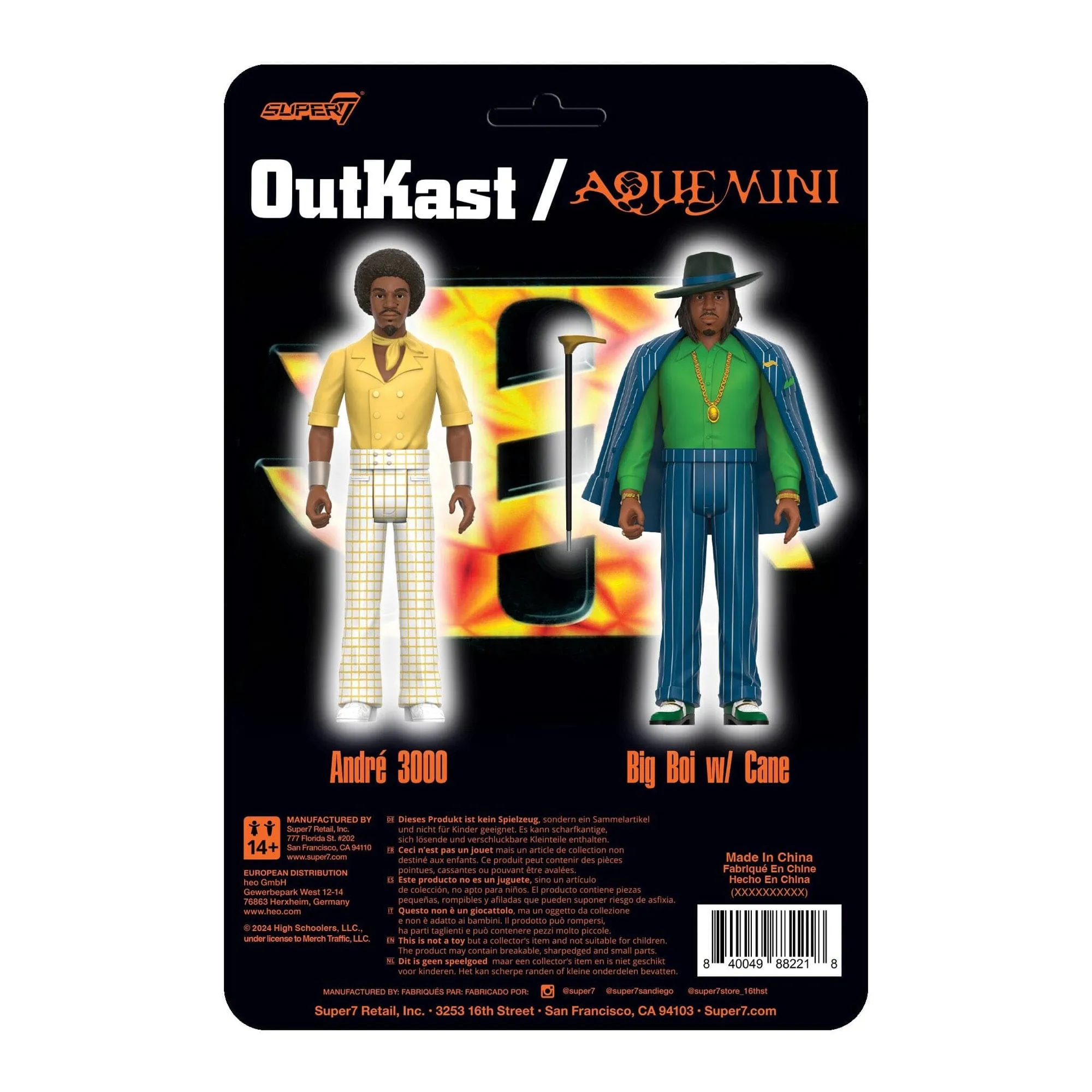 OutKast Aquemini 3.75" Reaction Figures 2-pack by Super7