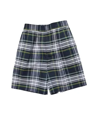 Pleated Walking Shorts Plaid 80