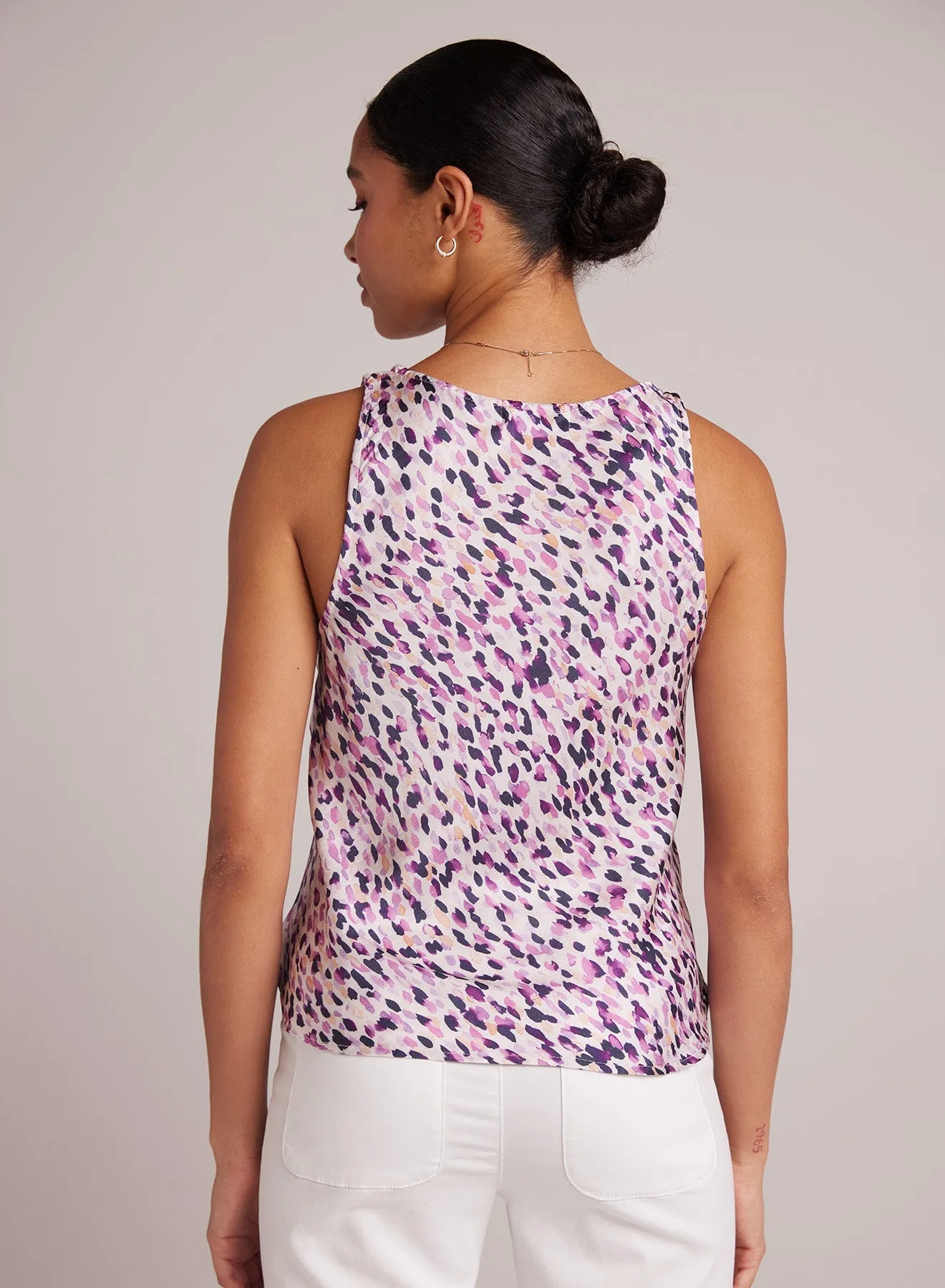 Scoop Neck Tank - Confetti Print