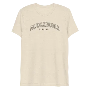 The Walking Dead Alexandria Collegiate Adult Tri-Blend T-Shirt