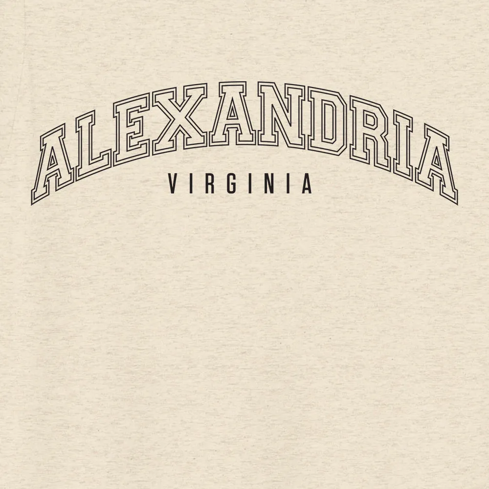 The Walking Dead Alexandria Collegiate Adult Tri-Blend T-Shirt