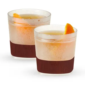 Whiskey FREEZE™ Cooling Cup in Wood Pattern, Set of 2