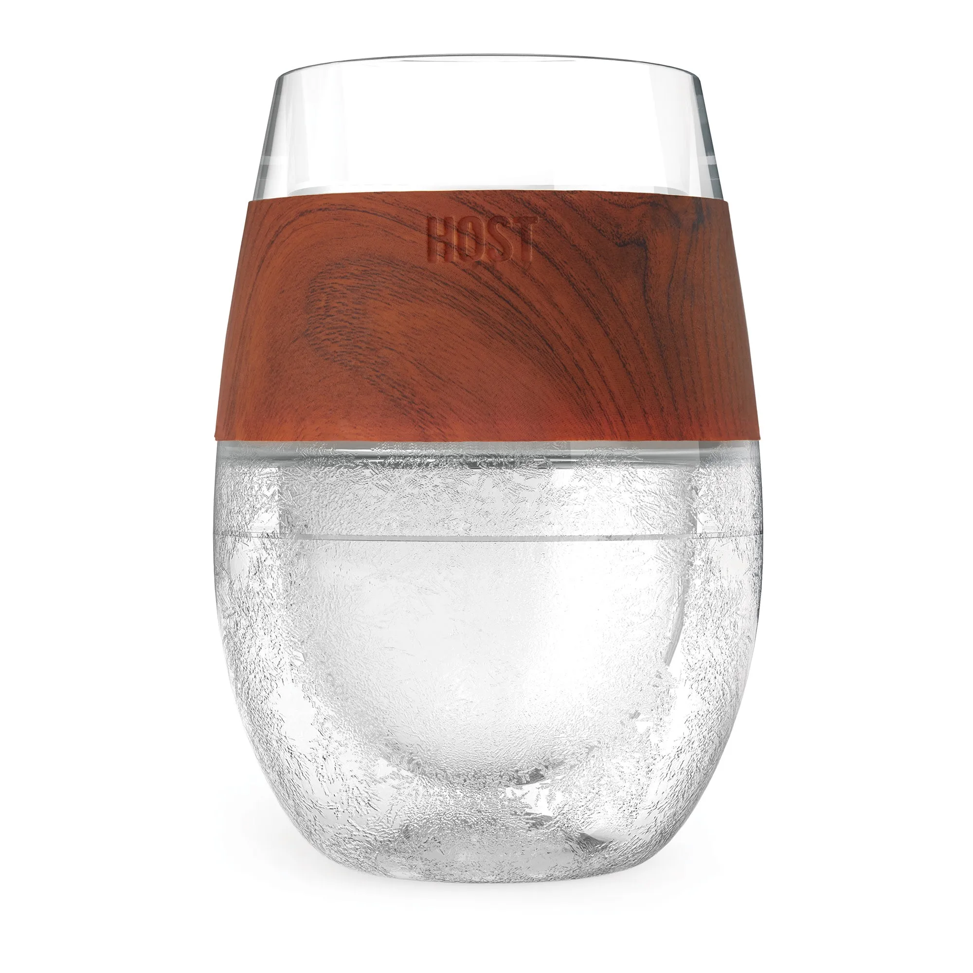 Wine FREEZE™ Cooling Cup in Wood