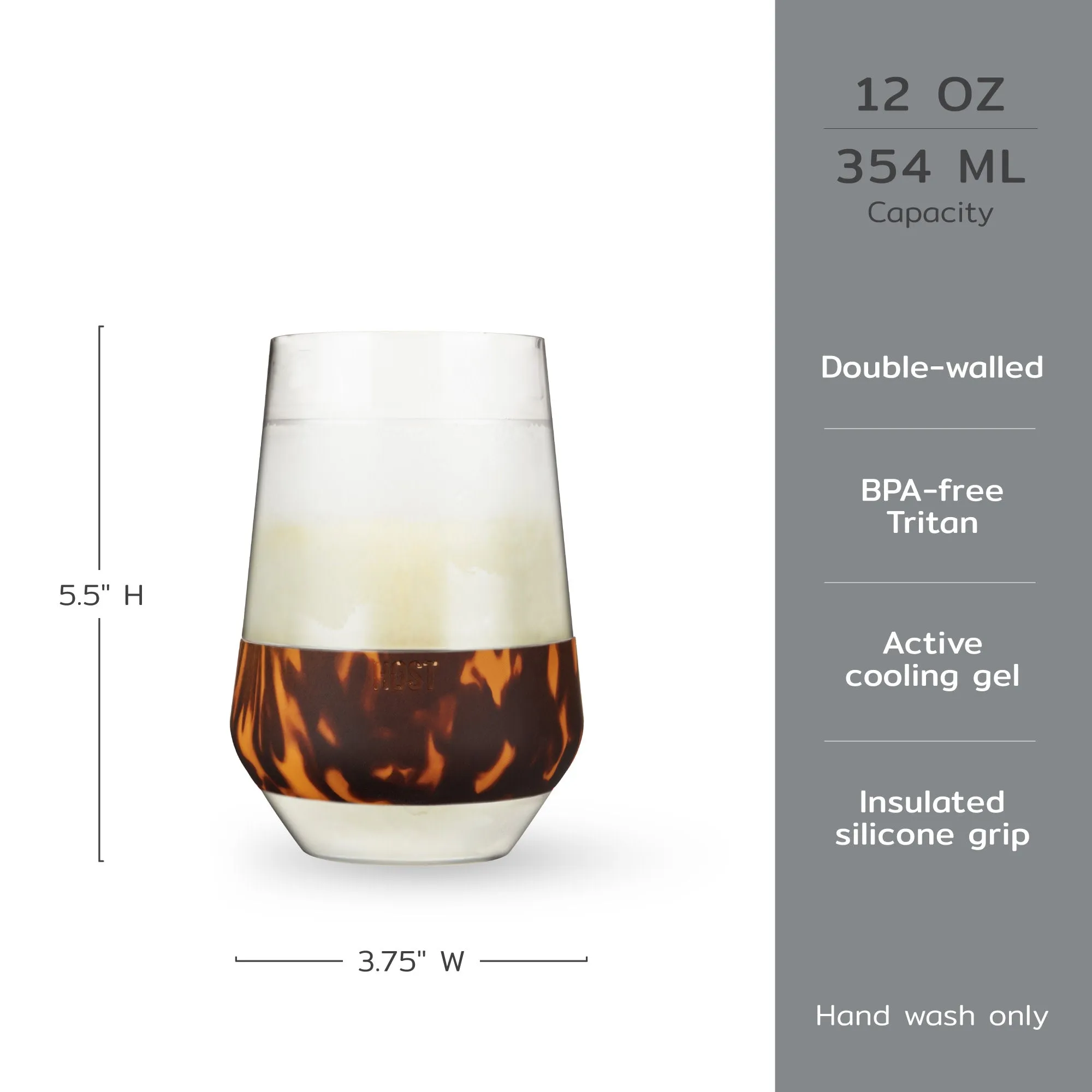 Wine FREEZE™ XL Cooling Cup in Tortoise