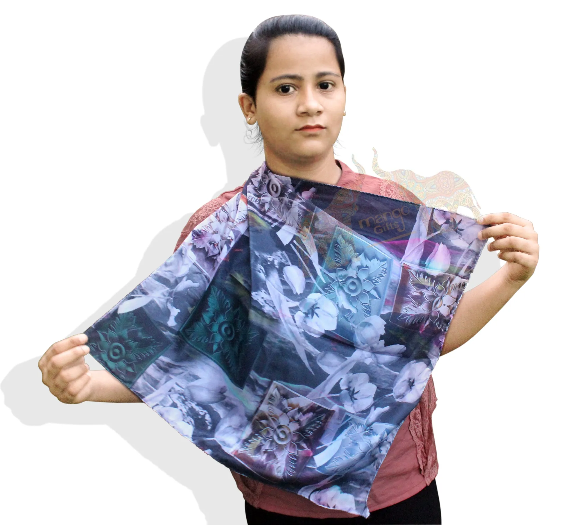 Women Fashion Square Scarf Scarves Soft Silky Printed Wraps Accessories for Women Fashion