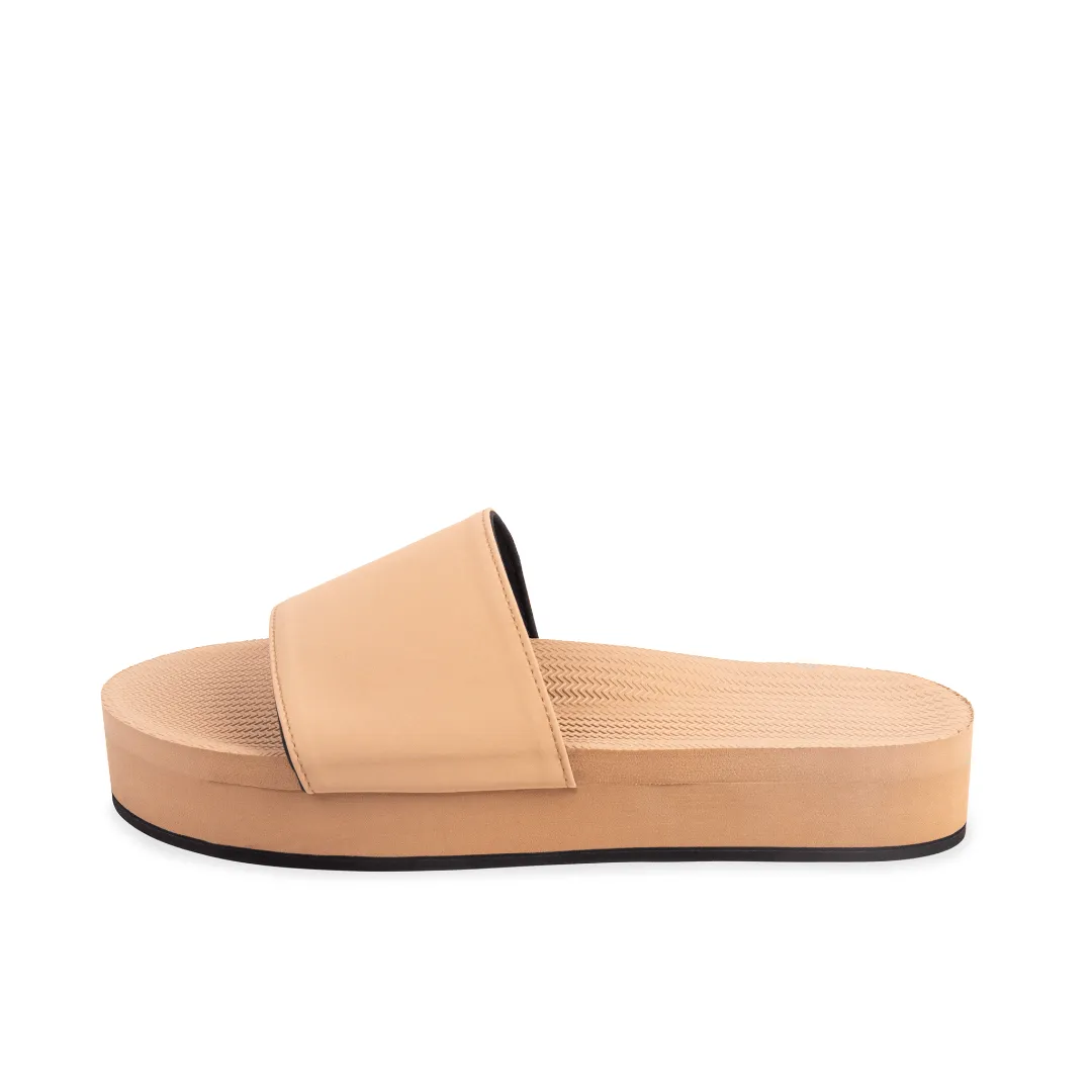 Women's Slide Platform - Soil Light